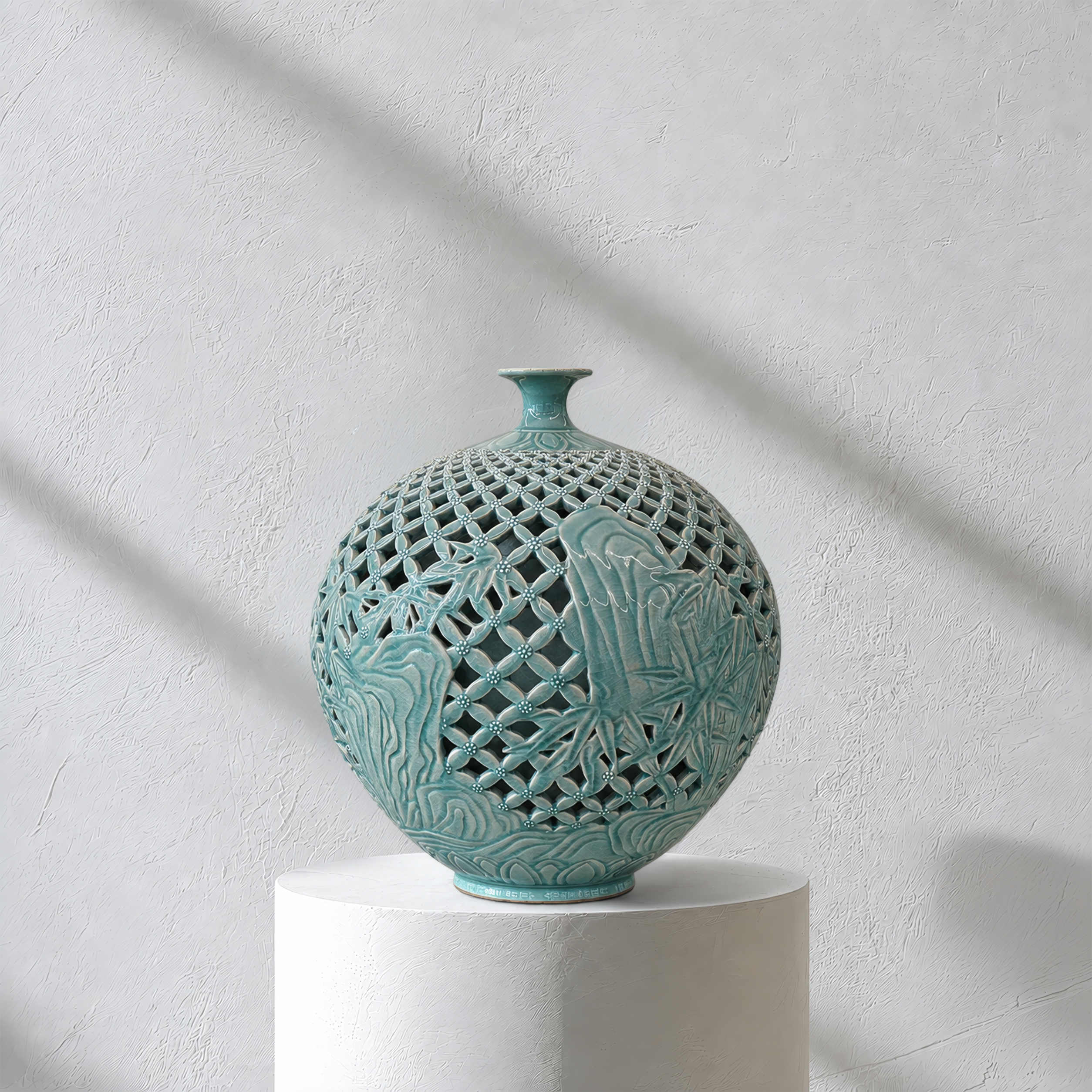 Celadon Double-Walled Openwork Vessel: Tiger Motif, 2022