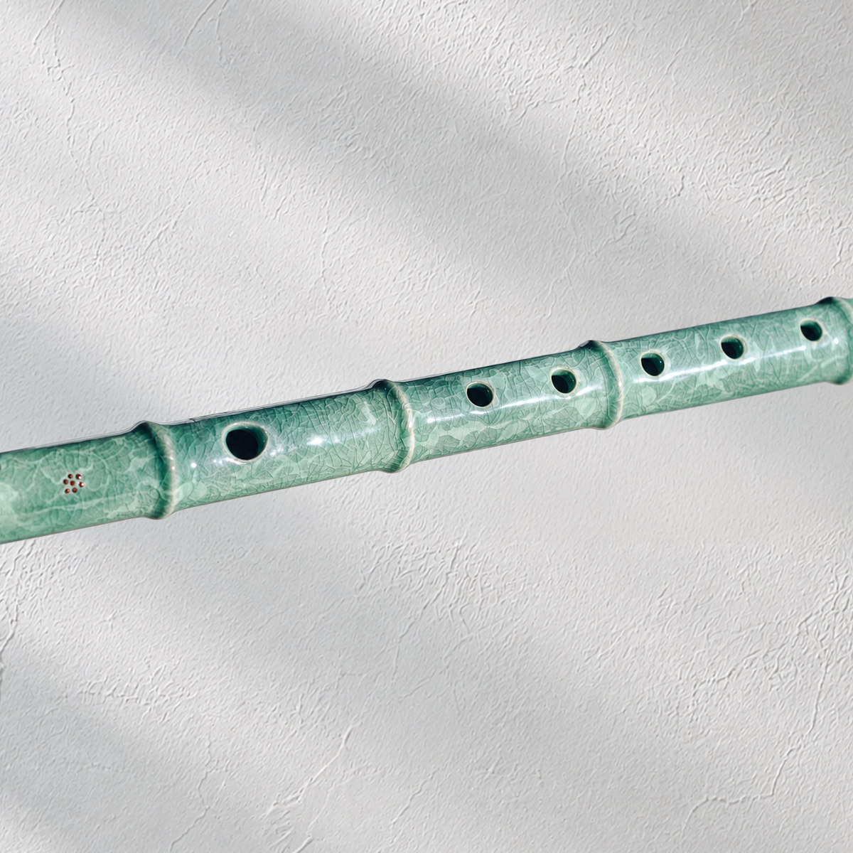 Celadon Daegeum: Peony Motif in Reverse Inlay, 2018