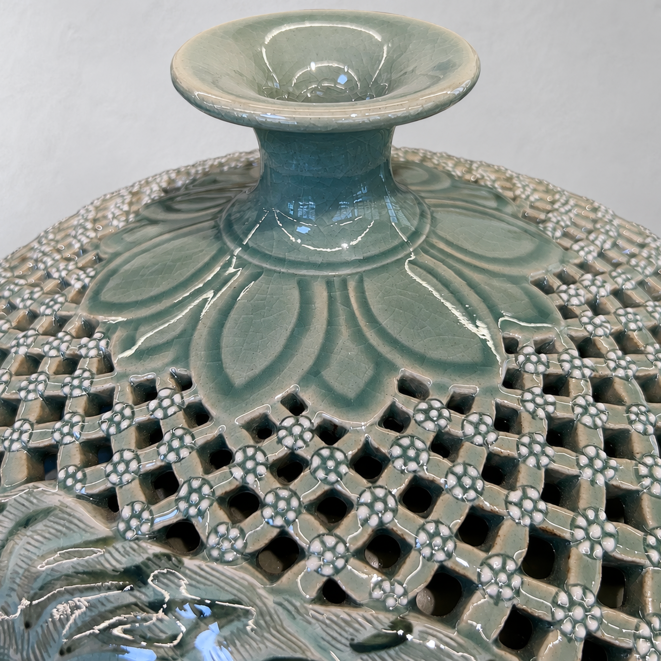 Celadon Double-Walled Openwork Vessel: Tiger Motif, 2022