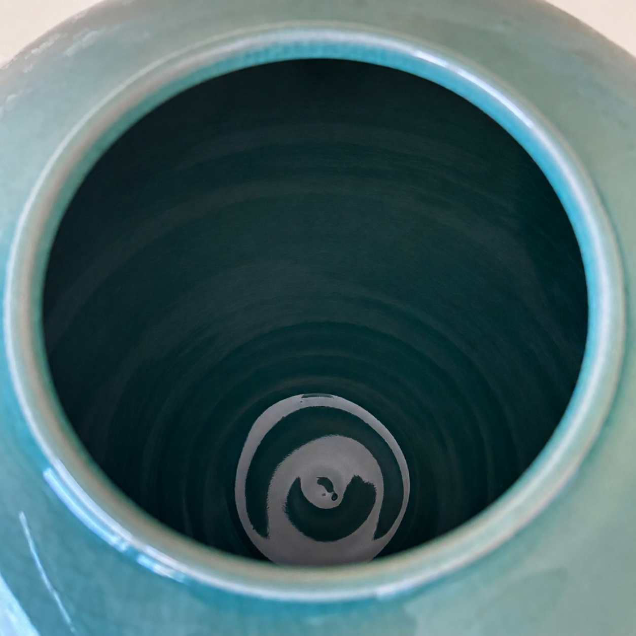 Celadon Vessel: Paired Cranes in Raised Relief with Red Sun, 2024