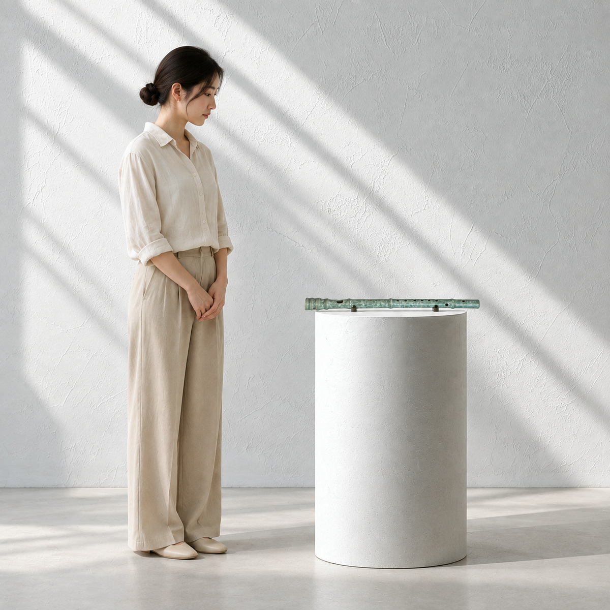 Celadon Sogeum: Peony Motif in Reverse Inlay